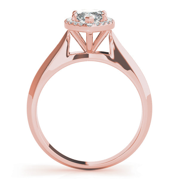 Celestial Solitaires Any Shape Marquise Diamond Engagement Ring in 10K/14K gold and platinum with certified lab-grown or natural diamonds