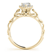 Bespoke Solitaires Any Shape Pear Diamond Engagement Ring in 10K/14K gold and platinum with certified lab-grown or natural diamonds