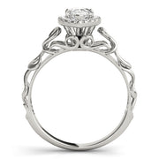 Bespoke Solitaires Any Shape Pear Diamond Engagement Ring in 10K/14K gold and platinum with certified lab-grown or natural diamonds