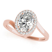 Cherished Sidestone Oval Diamond Engagement Ring in 10K/14K gold and platinum with certified lab-grown or natural diamonds