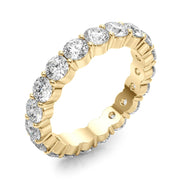 Shared Prong Full Eternity Ring in Gold & Platinum