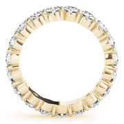 Shared Prong Full Eternity Ring in Gold & Platinum