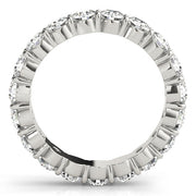 Shared Prong Full Eternity Ring in Gold & Platinum