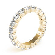 Shared Prong Full Eternity Ring in Gold & Platinum