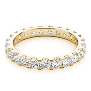 Shared-Prong Full Eternity Ring in Gold & Platinum