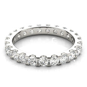 Shared-Prong Full Eternity Ring in Gold & Platinum