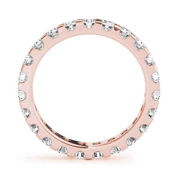 Shared-Prong Full Eternity Ring in Gold & Platinum