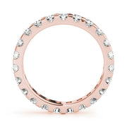 Shared-Prong Full Eternity Ring in Gold & Platinum
