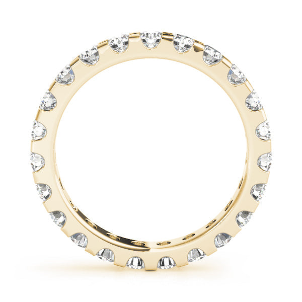 Shared-Prong Full Eternity Ring in Gold & Platinum