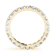 Shared-Prong Full Eternity Ring in Gold & Platinum