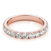 French-Cut Full Eternity Ring in Gold & Platinum