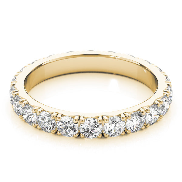French-Cut Full Eternity Ring in Gold & Platinum