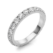 French-Cut Full Eternity Ring in Gold & Platinum