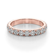 French-Cut Full Eternity Ring in Gold & Platinum
