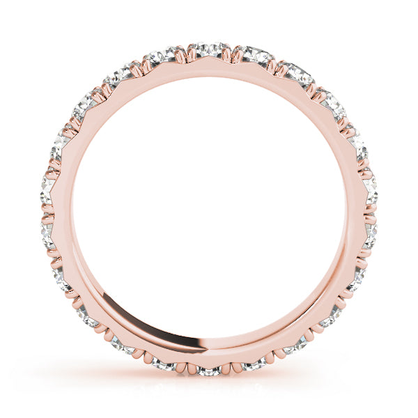 French-Cut Full Eternity Ring in Gold & Platinum