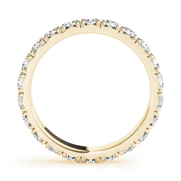 French-Cut Full Eternity Ring in Gold & Platinum