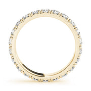 French-Cut Full Eternity Ring in Gold & Platinum