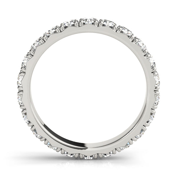 French-Cut Full Eternity Ring in Gold & Platinum