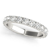 French-Cut Full Eternity Ring in Gold & Platinum