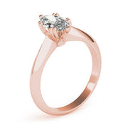 Radiant Double Prong Engagement Ring Marquise Diamond Engagement Ring in 10K/14K gold and platinum with certified lab-grown or natural diamonds