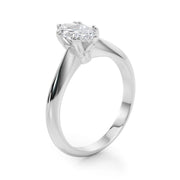 Radiant Double Prong Engagement Ring Marquise Diamond Engagement Ring in 10K/14K gold and platinum with certified lab-grown or natural diamonds