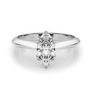Radiant Double Prong Engagement Ring Marquise Diamond Engagement Ring in 10K/14K gold and platinum with certified lab-grown or natural diamonds