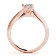 Radiant Double Prong Engagement Ring Marquise Diamond Engagement Ring in 10K/14K gold and platinum with certified lab-grown or natural diamonds