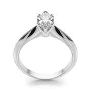 Radiant Double Prong Engagement Ring Marquise Diamond Engagement Ring in 10K/14K gold and platinum with certified lab-grown or natural diamonds
