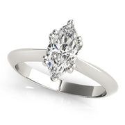 Radiant Double Prong Engagement Ring Marquise Diamond Engagement Ring in 10K/14K gold and platinum with certified lab-grown or natural diamonds