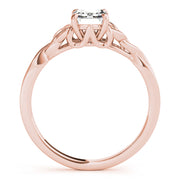 Eternal Cut Color Solitaire Emerald Diamond Engagement Ring â€” 10K/14K Gold & Platinum