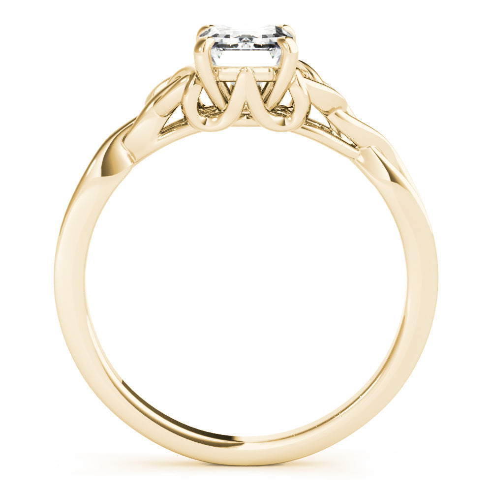 Eternal Cut Color Solitaire Emerald Diamond Engagement Ring â€” 10K/14K Gold & Platinum