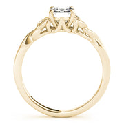 Eternal Cut Color Solitaire Emerald Diamond Engagement Ring â€” 10K/14K Gold & Platinum