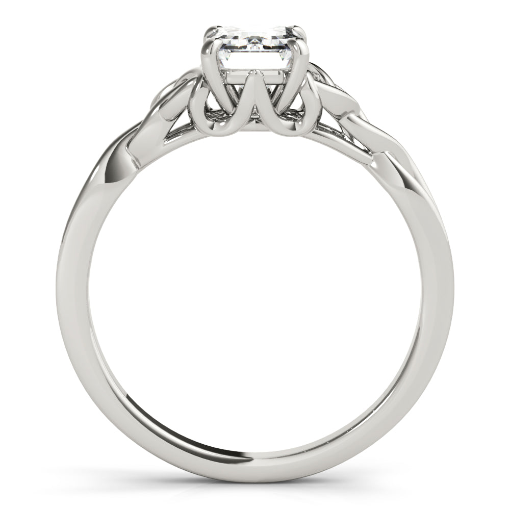 Eternal Cut Color Solitaire Emerald Diamond Engagement Ring â€” 10K/14K Gold & Platinum