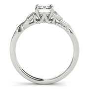 Eternal Cut Color Solitaire Emerald Diamond Engagement Ring â€” 10K/14K Gold & Platinum