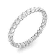 U-Prong Full Eternity Ring in Gold & Platinum