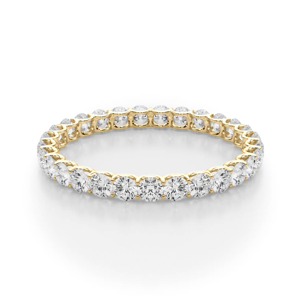U-Prong Full Eternity Ring in Gold & Platinum