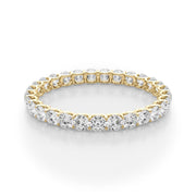 U-Prong Full Eternity Ring in Gold & Platinum