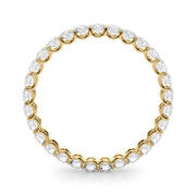 U-Prong Full Eternity Ring in Gold & Platinum