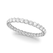 U-Prong Full Eternity Ring in Gold & Platinum