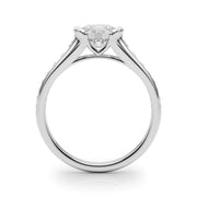 Vintage-Inspired Center Round Diamond Engagement Ring in 10K/14K gold and platinum with certified lab-grown or natural diamonds
