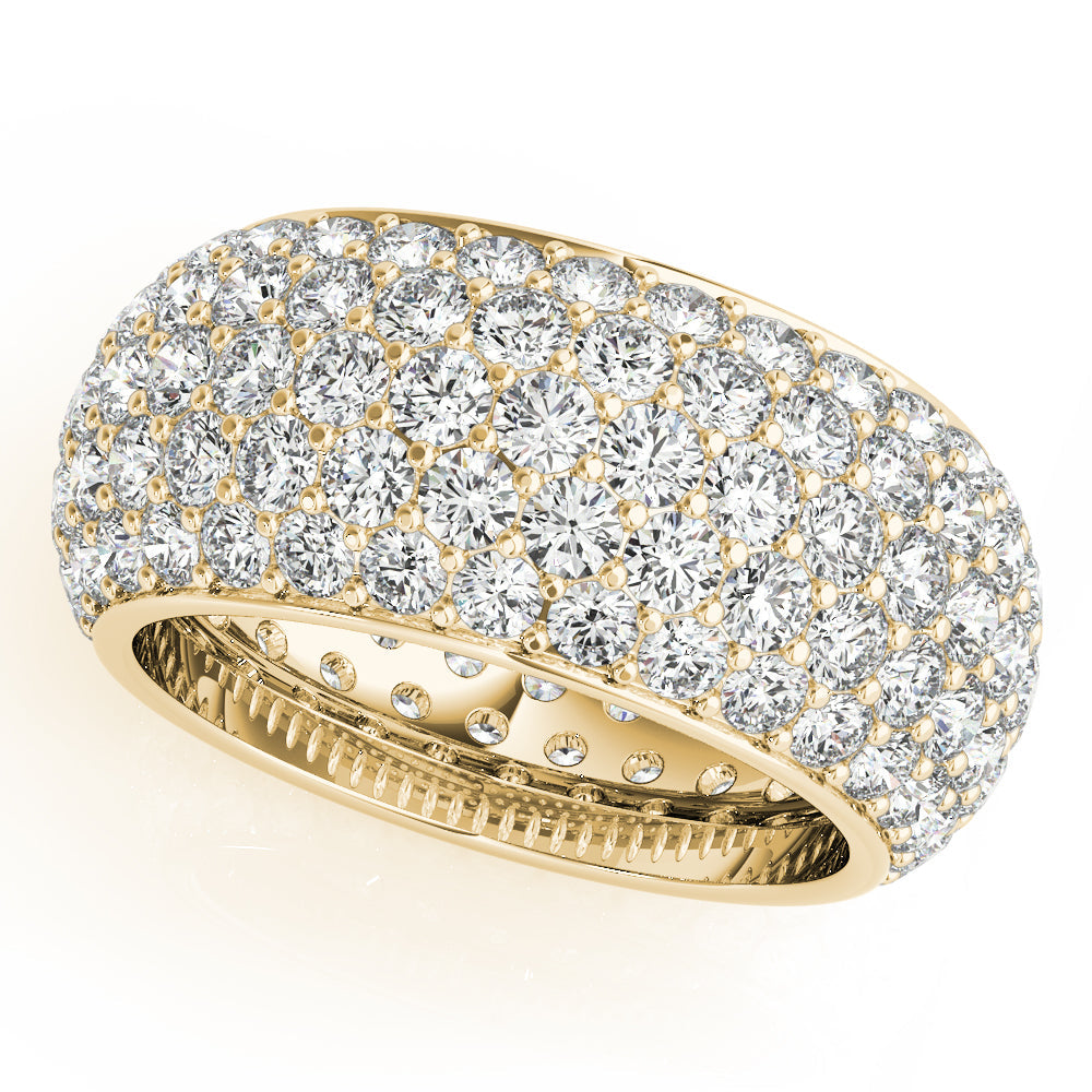 5 Row Full Eternity Ring in 10K/14K gold and platinum with certified lab-grown or natural diamonds