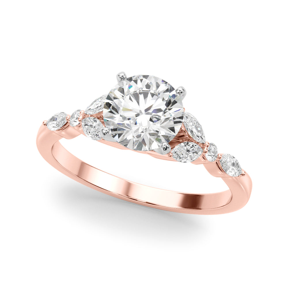Devoted Engagement Ring Marquise Diamond Engagement Ring in 10K/14K gold and platinum with certified lab-grown or natural diamonds