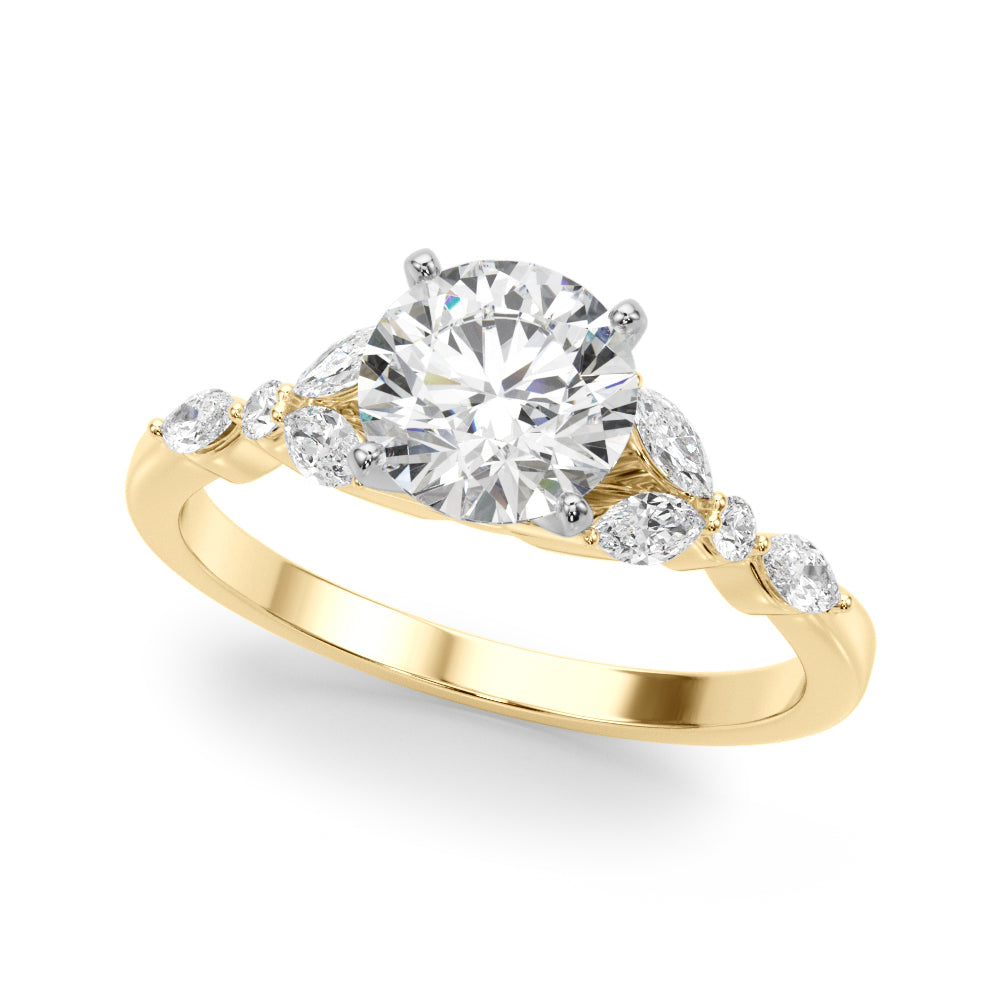 Devoted Engagement Ring Marquise Diamond Engagement Ring in 10K/14K gold and platinum with certified lab-grown or natural diamonds