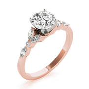 Devoted Engagement Ring Marquise Diamond Engagement Ring in 10K/14K gold and platinum with certified lab-grown or natural diamonds