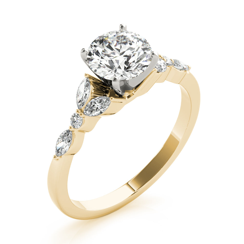 Devoted Engagement Ring Marquise Diamond Engagement Ring in 10K/14K gold and platinum with certified lab-grown or natural diamonds