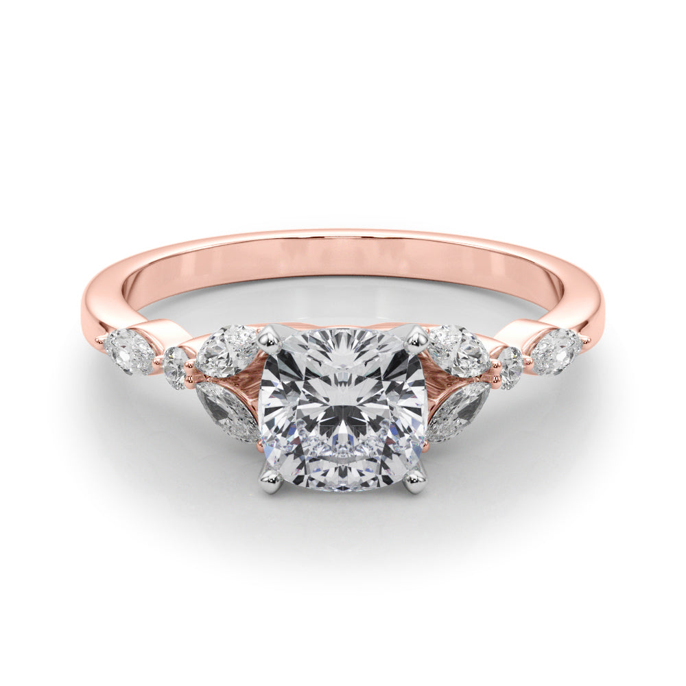 Devoted Engagement Ring Marquise Diamond Engagement Ring in 10K/14K gold and platinum with certified lab-grown or natural diamonds