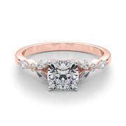 Devoted Engagement Ring Marquise Diamond Engagement Ring in 10K/14K gold and platinum with certified lab-grown or natural diamonds