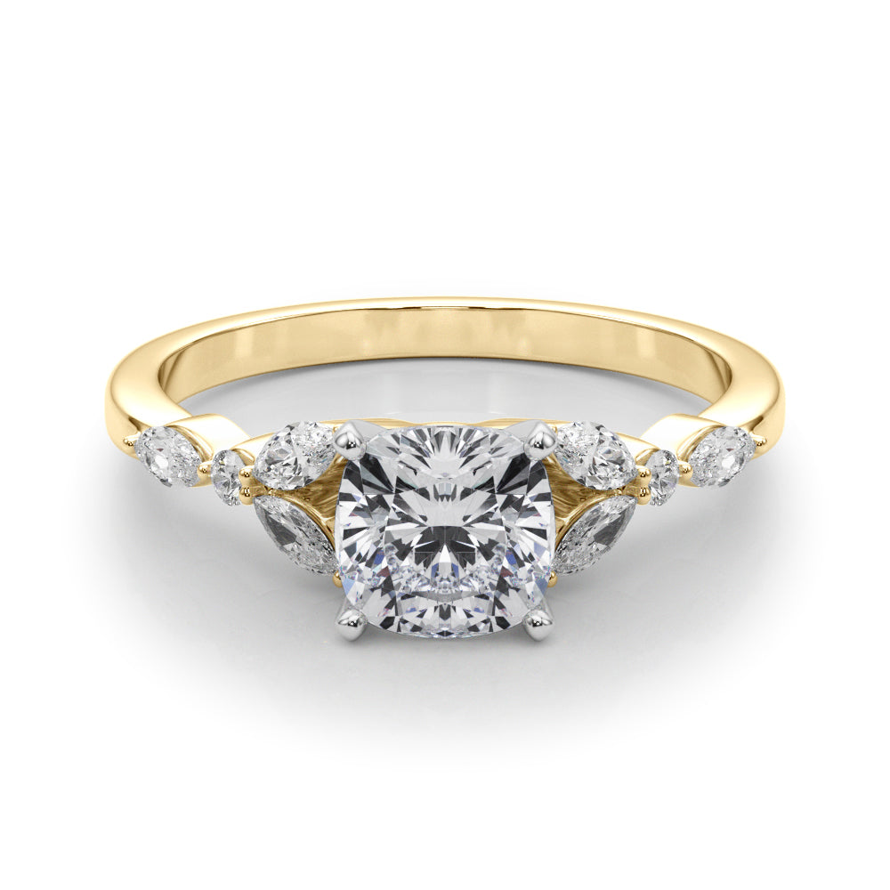 Devoted Engagement Ring Marquise Diamond Engagement Ring in 10K/14K gold and platinum with certified lab-grown or natural diamonds