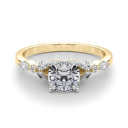 Devoted Engagement Ring Marquise Diamond Engagement Ring in 10K/14K gold and platinum with certified lab-grown or natural diamonds