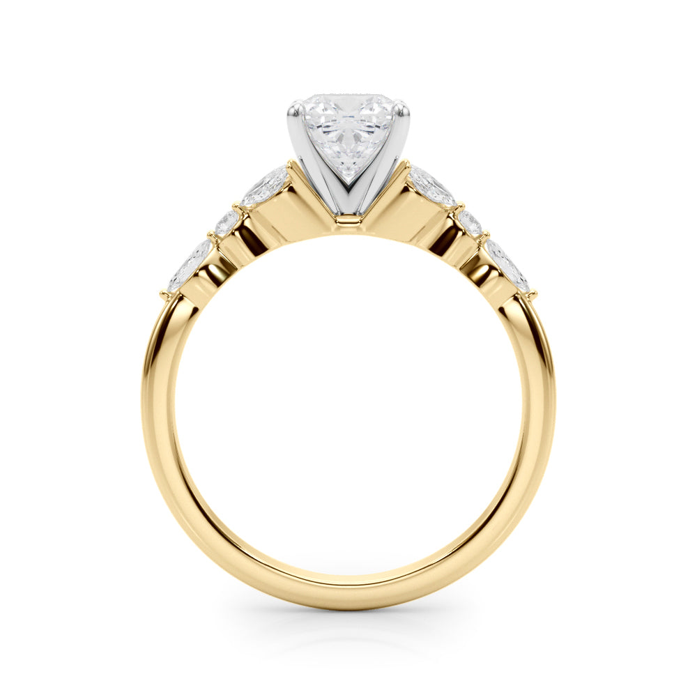 Devoted Engagement Ring Marquise Diamond Engagement Ring in 10K/14K gold and platinum with certified lab-grown or natural diamonds